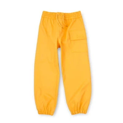 Image of Hatley Kids Splash Pants Rain Trousers, Yellow, 6 Years
