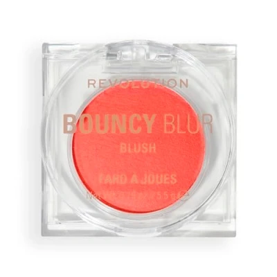 Image of Revolution Bouncy Blur Blush, Cheek &amp; Lip Makeup, Buildable Blurring Formula, Coral Burst, Vegan Cruelty Free
