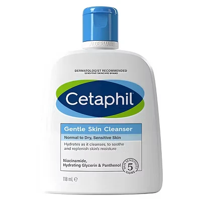 Image of Cetaphil Gentle Skin Cleanser Travel Size 118ml, Soap Free Face &amp; Body Wash, Hydrates Dry, Normal Sensitive With Niacinamide, Vegan Friendly