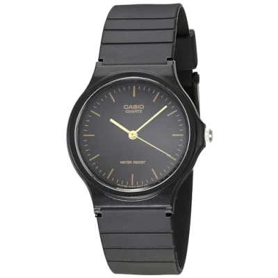 Image of Casio Men&#039;s MQ24 1E Black Resin Quartz Watch with Dial
