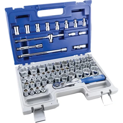 Image of Britool E032909B Expert Metric Drive Brie Socket Set, 1/2&quot;, 55 Pcs