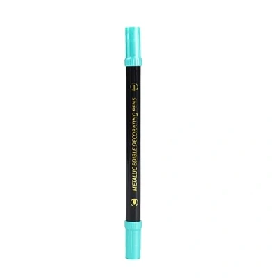 Image of WYLZLKX Food Decorating Pens Edible Marker Double Sided Fade Resistant Easily Decorate Desserts Fondant Cake Cookie dark green