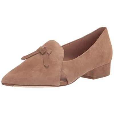Image of Cole Haan Women&#039;s Viola Skimmer Ballet Flat, Light Whiskey Suede, 7 UK