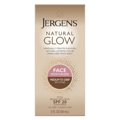 Image of Jergens Natural Glow Healthy Complexion Daily Facial Moisturizer for Medium to Tan SPF, 2 Ounce