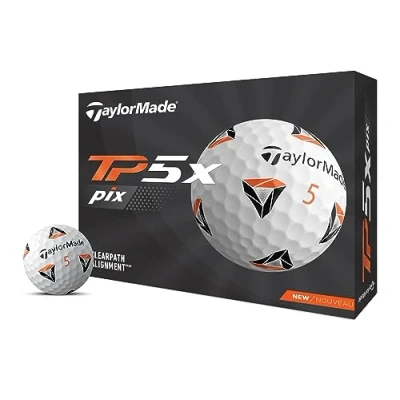 Image of TaylorMade TM21 TP5x Golf Balls 12 Ball Pack White