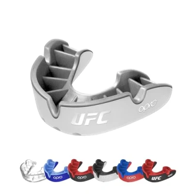 Image of OPRO Silver Level UFC Adult and Kids Sports Mouthguard with Case, Gum Shield Featuring Revolutionary Fitting Technology for UFC, MMA, Boxing, BJJ Other Combat (Silver, Youth)