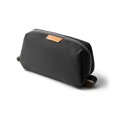 Image of Bellroy Dopp Kit (Unisex Toiletry Bag, Zipper Closure, Water Resistant Lining, Toothbrush Sleeve with Magnetic Internal Mesh Pocket Organization) Slate