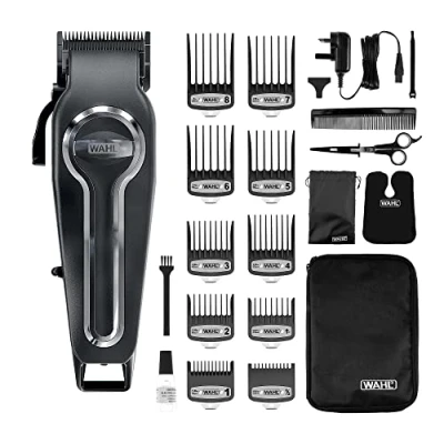 Image of Wahl Elite Pro Cordless Hair Clipper, Men&#039;s Clippers, Clippers for Men, DIY Haircuts, Home Cutting, Men’s Head Shaver, Buzz Cut, Fading, Secure Fit Premium Cutting Combs, Black