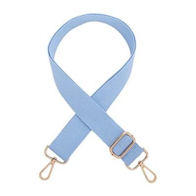 Image of Haveratio 55in Handbag Shoulder Strap Replacement Woven for DIY Purse Crossbody Bag Messenger Adjsutable with Hook Light blue