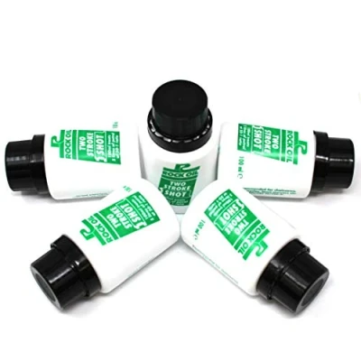Image of 5 x Rock Oil 2 Stroke Engine One Shot 100ml Low Smoke Chainsaw Brushcutter