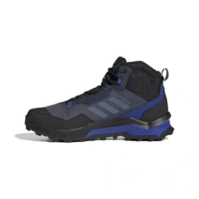 Image of Adidas Terrex AX4 MID Hiking shoes Shadow navy steel semi lucid blue, Men&#039;s, Size: 7, blue Synthetics/textile