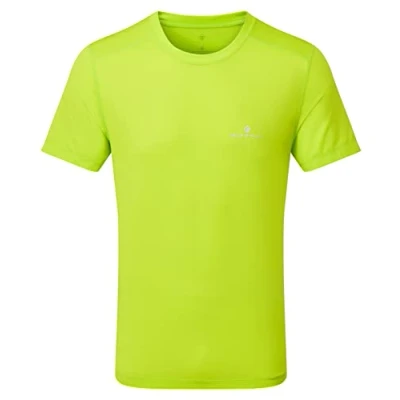 Image of RONHILL, Men&#039;s Tech S/S Tee, AcidLime/BrightWhite XL
