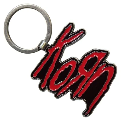 Image of Rock Off officially licensed products Korn Red Band Logo Keyring Keychain One Size