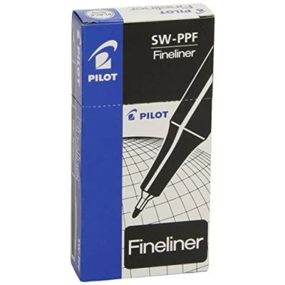 Image of Pilot Fineliner 1.2 mm Tip Black, Box of 12