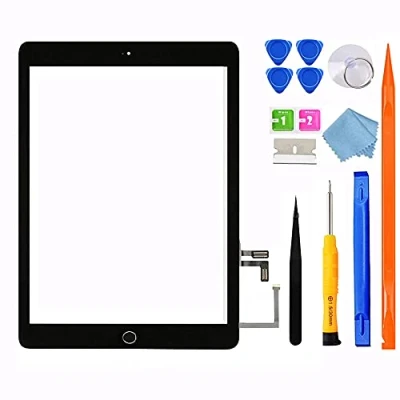 Image of JPUNG Screen Replacement Digitizer for iPad 5 (5th Gen 2017) 9.7&quot;, Only 5th Generation A1822 A1823, Glass Touchscreen with Home Button, Full Repair Kit
