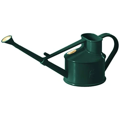 Image of Indoor Plastic Watering Can The HAWS Langley Sprinkler One Pint Pot Waterer Fine Spray Rose Green