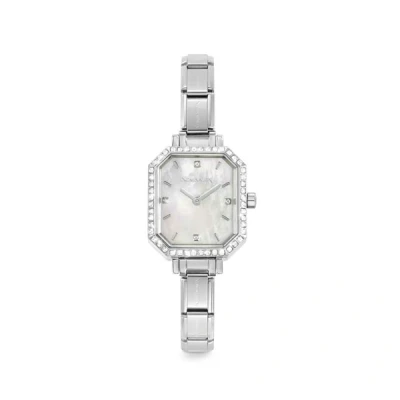 Image of Nomination Paris White Mother of Pearl Crystal Watch
