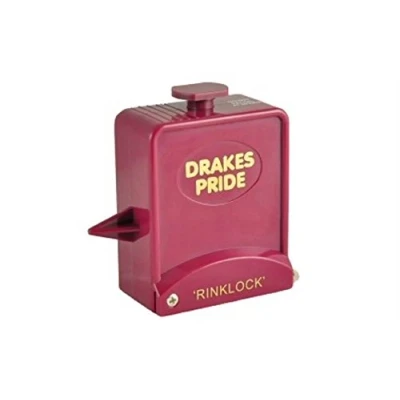 Image of Drakes Pride Rinklock 12ft String Measure with belt Clip and Calipers Maroon