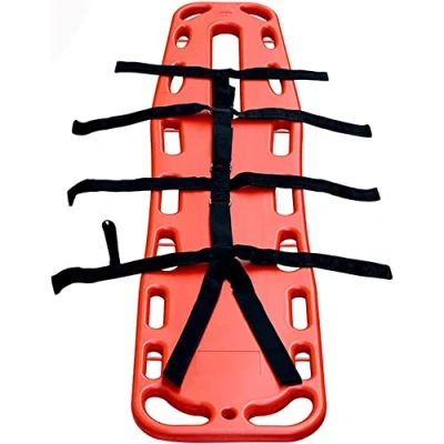 Image of Spine Board Stretcher, Portable Lifesaving Stretcher Swimming Pool Plastic Life Board, Medical First Aid with Fixed Strap, for Hospital, Clinic, Home, Ambulance