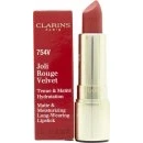 Image of Clarins Rouge Velvet Lipstick 3.5g 754V Deep Red