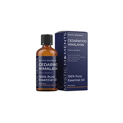 Image of Mystic Moments Cedarwood Himalayan Essential Oil 100ml Pure &amp; Natural for Diffusers, Aromatherapy Massage Blends Vegan GMO Free