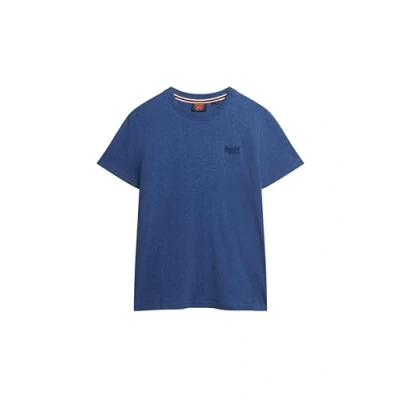 Image of Superdry Men&#039;s Vintage Logo Emb Tee T Shirt, Bright Blue Marl, L