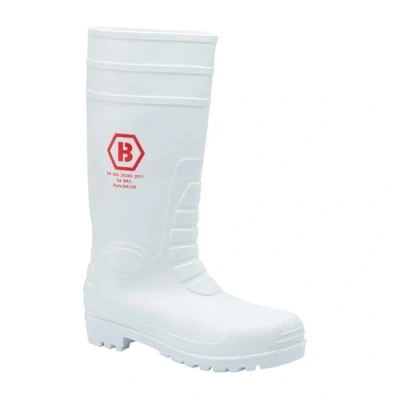 Image of Blackrock White Hygiene Safety Wellingtons for Men and Women, Steel Toe Cap Wellies Food Wellington Boots, Shoes Boots (Size UK 3 / EU 36)