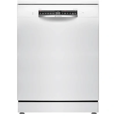 Image of Bosch SMS4EKW06G Series 4, Free Standing Dishwasher 60 cm, B Energy Rated, 13 Place Settings, 9 Litre, ExtraDry, Rackmatic Adjustable Basket, Silence Plus 42dB, White