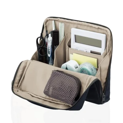 Image of Kokuyo bag in tool pen stand Hakobizu Navy Caja HB11B