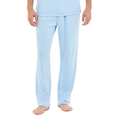 Image of Nautica Men&#039;s Soft Knit Sleep Lounge Pant Pajama Bottom, Noon Blue, M