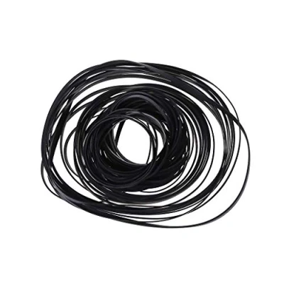 Image of Yushu 50 PCS Universal Mix Cassette Tape Machine Belts, Assorted Common Drive, Flat Rubber Belt for CD DVD Recorders, Drive