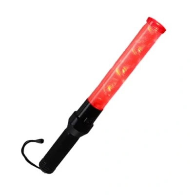 Image of Candeon LED Signal Traffic Wand Flashlight, 41cm Red Glowsticks Lightstick Safety Wand, 2 Light Modes Waterproof Control Baton for Parking, Construction, Concert, Party