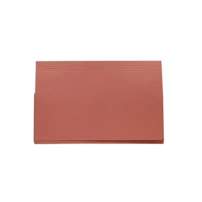 Image of Legal Filing Ref 715330 Full Flap Document Pocket Wallet, Box of 50, Made from 315gsm Strong Recycled Manilla, Will Hold A4 &amp; Foolscap Documents, 35 x 24 cm in Size, Pink