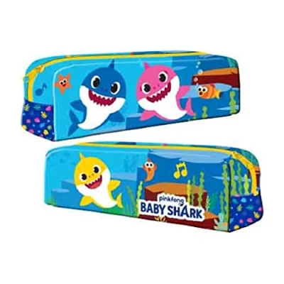 Image of Kids Children&#039;s Character Pinkfong Baby Shark Rectangular Pencil Case
