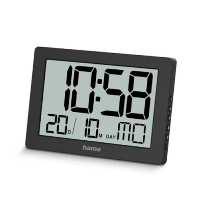 Image of Hama Wall Clock, Black, Normal