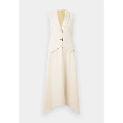 Image of Stine Goya Matte Sheer Tailored Handkerchief Dress Day dress, Women&#039;s, Size: XS, Ivory/cornsilk