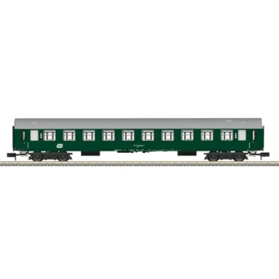 Image of MiniTrix CD Y/B 2nd Class Express Passenger Coach V M18451 N Gauge