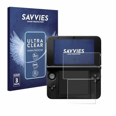 Image of Savvies 6 Pack Screen Protector compatible with Nintendo 3DS XL SPM7800 Protection Film Clear