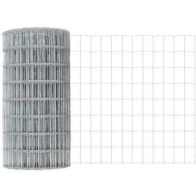 Image of vidaXL Euro Fence 0.6x25 m Galvanised Steel