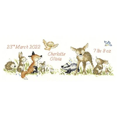 Image of Bothy Threads Cross Stitch Kit Woodland Welcome