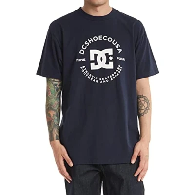 Image of DC Shoes STAR Pilot FÜR Adyzt Print Tshirt, Men&#039;s, Size: XS, Navy blazer