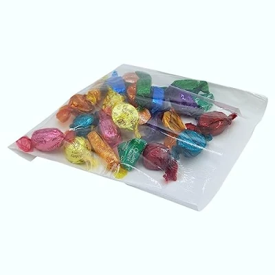 Image of Cellophane White Film Fronted Paper Bags 6&quot; x / 150mm Clear Window Snack Sandwich (1000)