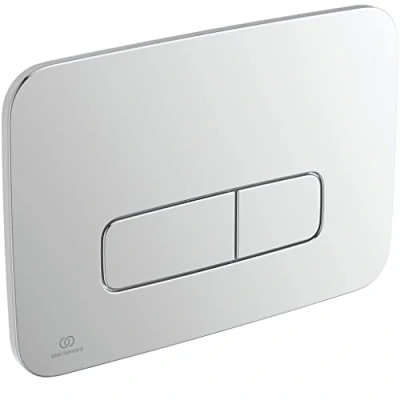 Image of Ideal Standard Oleas M3 Mechanical Toilet Flush Plate, R0123AA, Chrome
