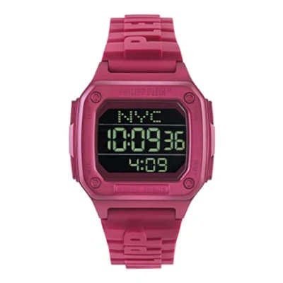 Image of Philipp Plein Hyper $hock WoMens Pink Watch PWHAA0121 Silicone One Size