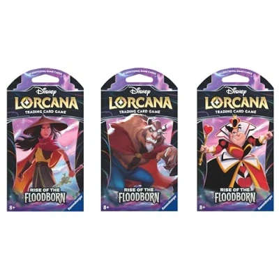 Image of Ravensburger Disney Lorcana Trading Cards Game for Adults and Kids 8 Years Up Sleeved Booster (1 Individual Pack) Set 2: Rise of The Floodborn,