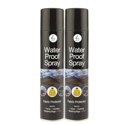 Image of ZOPPER 2 x 300ml Waterproof Spray Fabric Protector Rain &amp; Stain Protection Effective Water Repellent Ideal for Tents, Clothing, Sleeping Bags, Shoe, Boots Umbrellas, Outing Fishing Camping