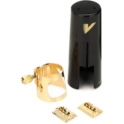 Image of Vandoren LC090P Optimum Ligature for Baritone Saxophone V16 with Plastic Cap,black