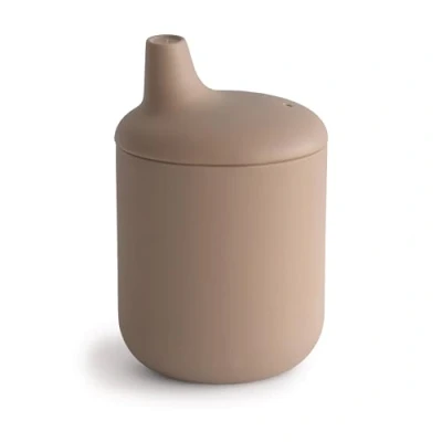 Image of Mushie Silicone Sippy Cup Baby 6+ Months First Capacity: 175 mL Removable Lid Material: Food Grade Dishwasher &amp; Microwave Safe (Natural)