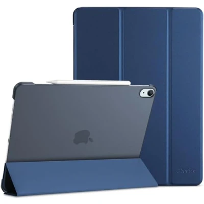 Image of ProCase for iPad Air 13 Inch Case 2024 M2, 13&quot; M2 Cover, Slim Stand Translucent Hard Shell Back Folio Case, Auto Wake/Sleep Navy