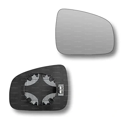Image of Less4spares Replacement Wing Mirror Glass Right Compatible with Dacia Logan MCV 2013 2021 CLIP ON Driver Off side Heated Convex